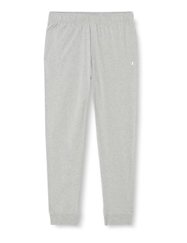 Champion Herren Legacy Authentic Pants-C-Logo Pro-Jersey Rib Cuff Trainingshose, Grigio Melange Chiaro, M von Champion