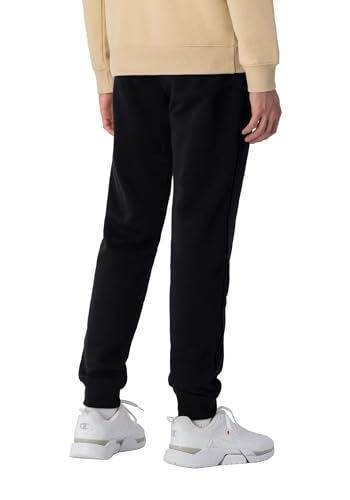 Champion Herren Legacy Authentic Pants Powerblend Terry C-Logo Rib Cuff Trainingshose, Schwarz, S von Champion