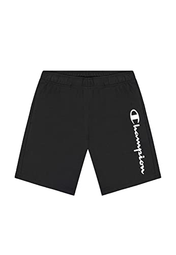 Champion Herren Legacy Authentic Pants Powerblend Terry Logo Bermuda Shorts, Schwarz, M von Champion