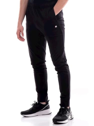 Champion Herren Legacy Authentic Pants Pro Jersey C-Logo Rib Cuff Trainingshose, Nero, M von Champion