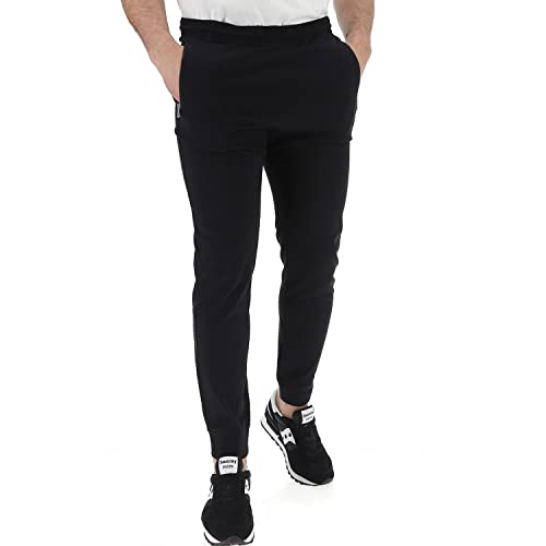 Champion Herren Legacy Authentic Pants Pro Jersey C-Logo Zip Pocket Rib Cuff Trainingshose, Schwarz, L von Champion