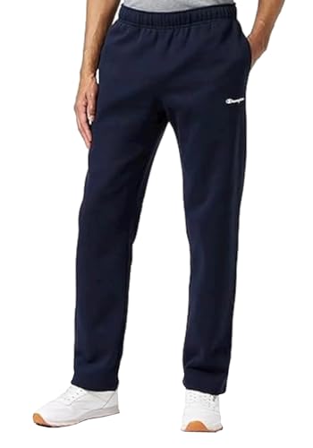 Champion Herren Legacy Authentic Pants Script Logo Pro-Jersey Straight Hem Trainingshose, Blu Marino, S von Champion