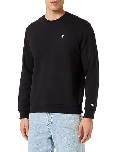 Champion Herren Legacy Basics-Powerblend Fleece Crewneck Sweatshirt, Schwarz, XS von Champion