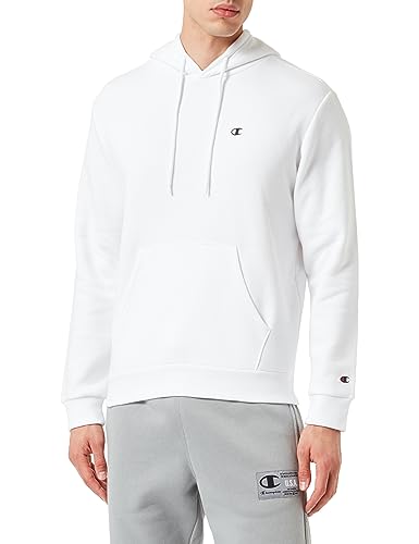 Champion Herren Legacy Basics-Powerblend Fleece Kapuzenpullover, Weiß, M von Champion