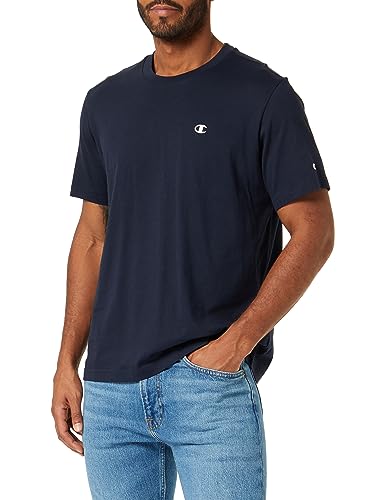 Champion Herren Legacy Basics-S-s Crewneck T-Shirt, Marineblau, X-Small von Champion