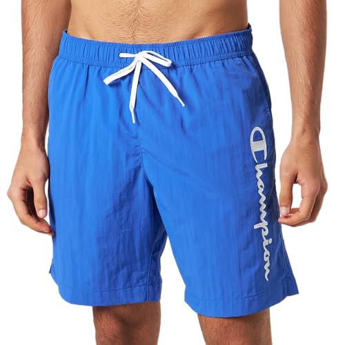 Champion Herren Legacy Beachshorts Ac Logo Badehose, Kobaltblau, Small von Champion