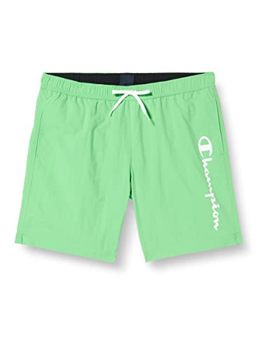 Champion Herren Legacy Beachshorts Ac Logo Badehose, hellgrün, Medium von Champion