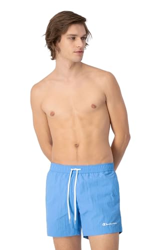 Champion Herren Legacy Beachshorts Ac Small Logo Badehose, Hellblau, M von Champion
