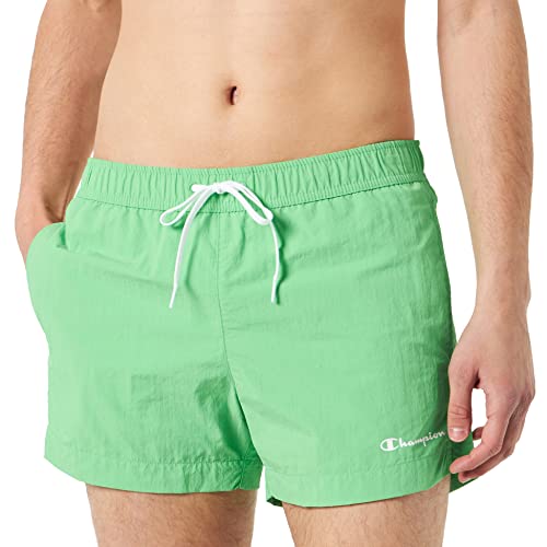 Champion Herren Legacy Beachshorts Ac Small Logo Short Badehose, hellgrün, Medium von Champion