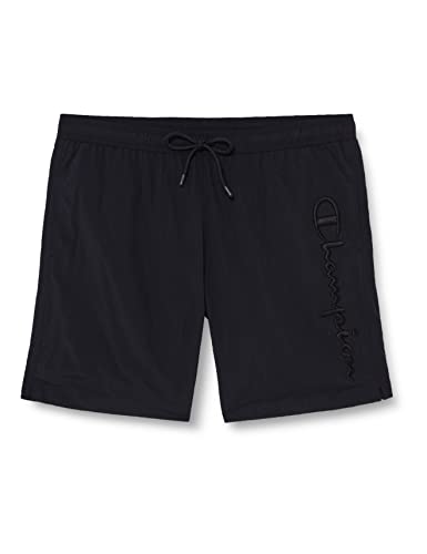 Champion Herren Legacy Beachshorts Ac Tonal Logo Badehose, Schwarz, Medium von Champion