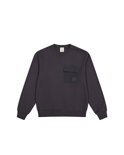 Champion Herren Legacy C-tech (220406) -Soft Compact Poly Fleece Pocket Crewneck Sweatshirt, Schwarz (ES503), S von Champion