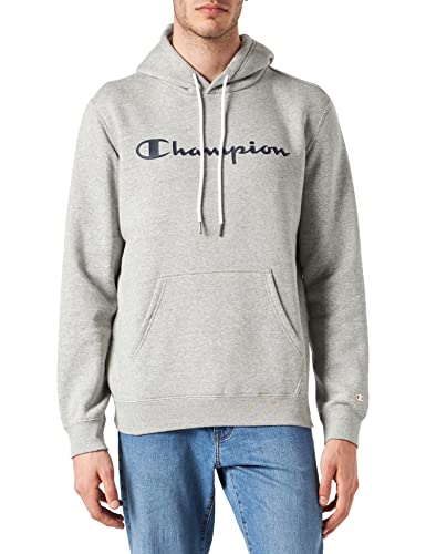 Champion Herren Legacy Classic Logo Kapuzenpullover, Helles Heather Grey, M von Champion