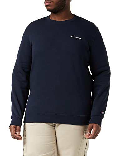 Champion Herren Legacy Classic Small Logo Crewneck Pullover, Marineblau, XL von Champion