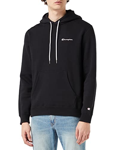 Champion Herren Legacy Classic Small Logo Kapuzenpullover, Schwarz, S von Champion