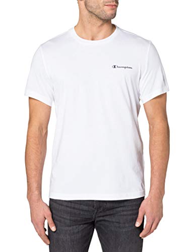 Champion Herren Legacy Classic Small Logo T-Shirt, Weiß, L von Champion