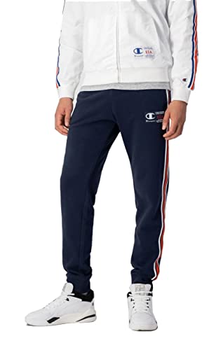 Champion Herren Legacy Division 1 Heavy Powerblend Terry Rib Cuff Trainingshose, Marineblau, M von Champion