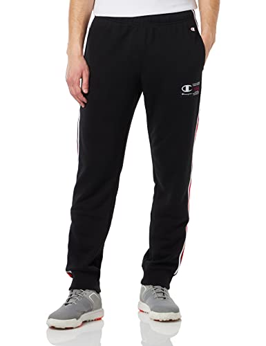 Champion Herren Legacy Division 1 Heavy Powerblend Terry Rib Cuff Trainingshose, Schwarz, S von Champion