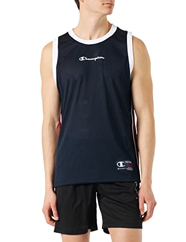 Champion Herren Legacy Division 1 Soft Mesh S/L Unterhemd, Marineblau, XL von Champion