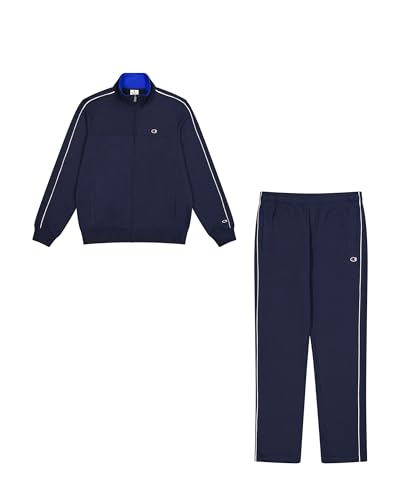 Champion Herren Legacy-Full Zip with Logo Sweatsuit, Blau (BS501), S von Champion