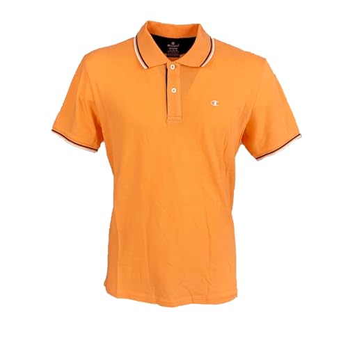 Champion Herren Legacy Gallery Light Cotton Piqué C-Logo Polo Shirt, os041 orange, XL von Champion
