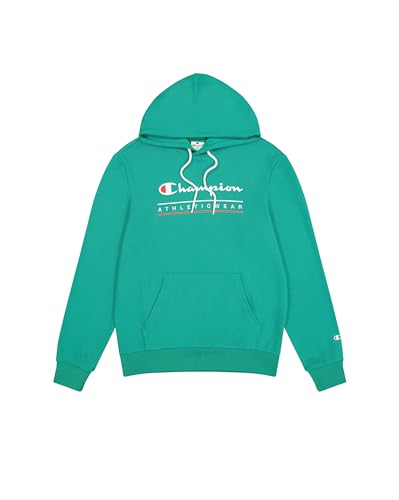 Champion Herren Legacy-Graphic Hoodie Kapuzenpullover, Grün (Gs130), S von Champion
