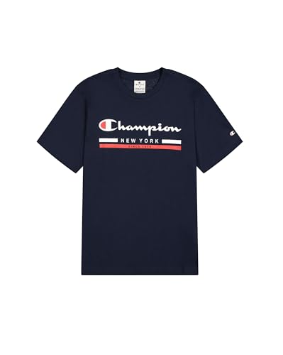 Champion Herren Legacy Graphic Shop Authentic (220249) -Crewneck T-Shirt, Blau (BS501), S von Champion