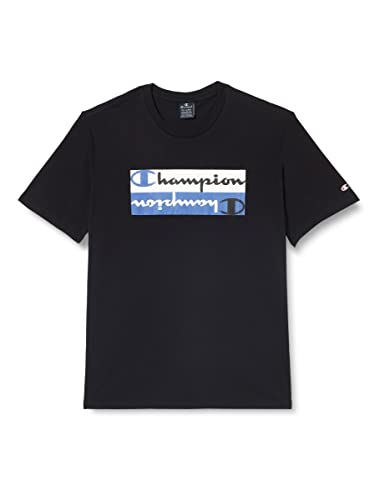 Champion Herren Legacy Graphic Shop Authentic Mirror Logo S/S T-Shirt, Schwarz, M Champion Herren Legacy Graphic Shop Authentic Mirror Logo S/S T-Shirt, Schwarz, M von Champion