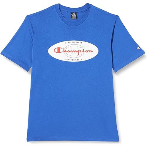 Champion Herren Legacy Graphic Shop Authentic Oval Logo S/S T-Shirt, Weiß, Large von Champion