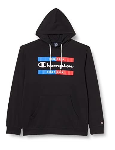 Champion Herren Legacy Graphic Shop Authentic Powerblend Terry Box Logo Kapuzenpullover, Schwarz, L von Champion