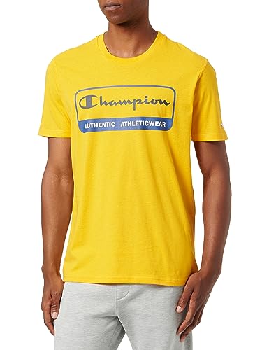 Champion Herren Legacy Graphic Shop Authentic-S-s Crewneck T-Shirt, Gold, XL von Champion