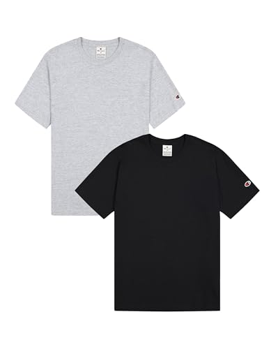 Champion Herren Legacy-Icons 2 Pack Crewneck T-Shirt, Grau (Em021), XS (2er Pack) von Champion