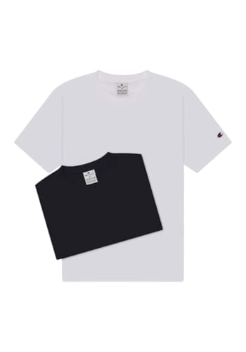 Champion Herren Legacy-Icons 2 Pack Crewneck T-Shirt, Weiß (Ww001), XXL (2er Pack) von Champion