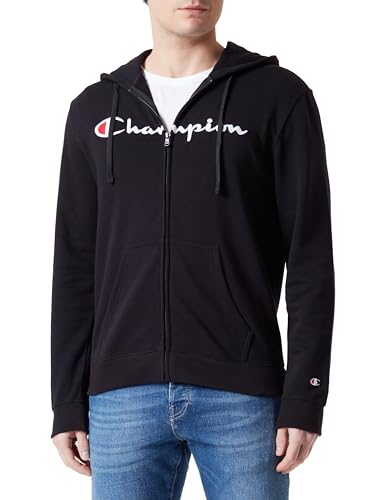 Champion Herren Legacy Icons – Heavy Spring Terry Full Reißverschluss Kapuzenpullover, Schwarz, XL Champion Herren Legacy Icons – Heavy Spring Terry Full Reißverschluss Kapuzenpullover, Schwarz, XL von Champion
