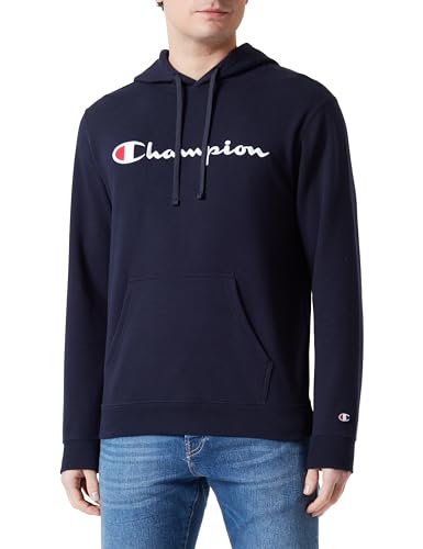 Champion Herren Legacy Icons-Heavy Spring Terry Kapuzenpullover, Marineblau, S von Champion
