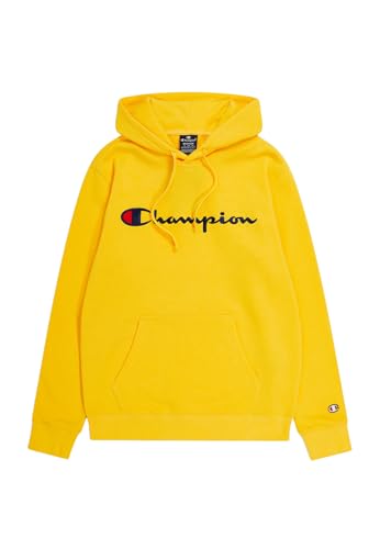 Champion Herren Legacy Icons-Heavy Spring Terry Kapuzenpullover, gelb, M von Champion
