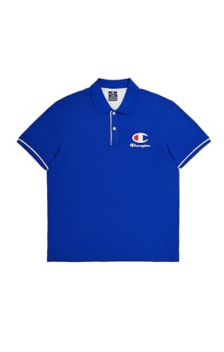Champion Herren Legacy Icons Plus Polo Gallery-S/S Crewneck Polohemd, Elektrischblau, Medium von Champion