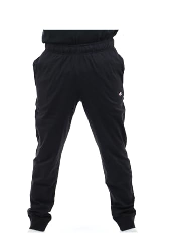 Champion Herren Legacy Icons Pro-Jersey C-Logo Rib Cuff Trainingshose, Schwarz, L von Champion