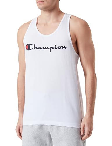 Champion Herren Legacy Icons-S/L Tank Tanktop, Weiß, Large von Champion