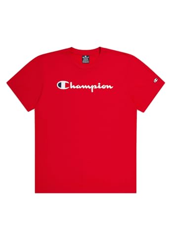 Champion Herren Legacy Icons-S/S Crewneck T-Shirt, rot, XL von Champion