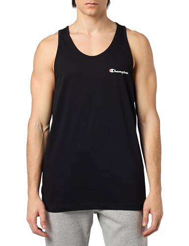 Champion Herren Legacy Icons-Small Script Logo S/L Tank Tanktop, Schwarz, XL von Champion