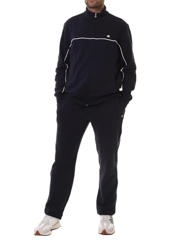 Champion Herren Legacy Icons Sweatsuits-Light Powerblend Terry Full-Reißverschluss Sportanzug, Marineblau, M von Champion