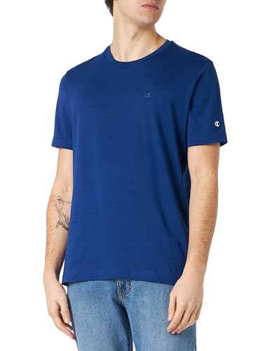 Champion Herren Legacy Icons Tonal C-Logo S/S Crewneck T-Shirt, dunkelblau, Large von Champion