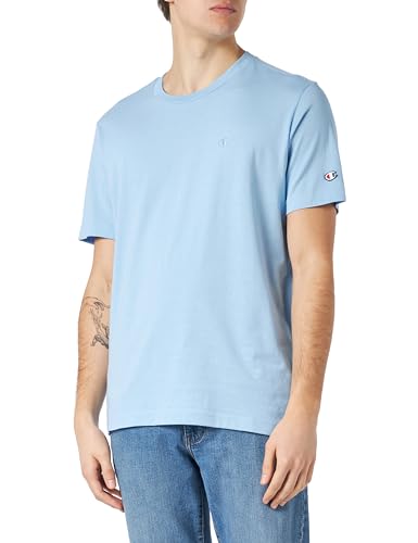 Champion Herren Legacy Icons Tonal C-Logo S/S Crewneck T-Shirt, himmelblau, XL von Champion