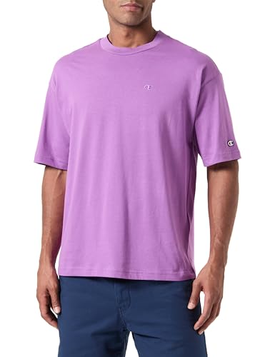 Champion Herren Legacy Icons Tonal C-Logo T-Shape S/S Crewneck T-Shirt, violett, XL von Champion