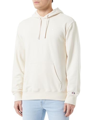 Champion Herren Legacy Icons Tonal Heavy Spring Terry C-Logo Kapuzenpullover, Elfenbein, L von Champion