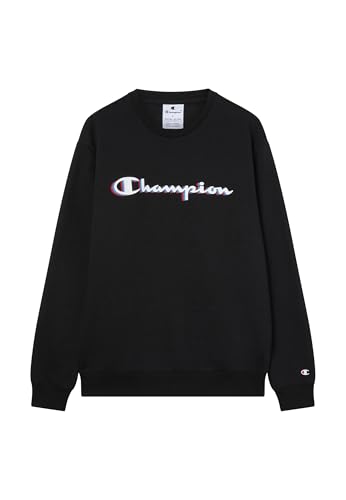 Champion Herren Legacy Man-Big Logo Sweatshirt, Schwarz (Kk001), XXL von Champion