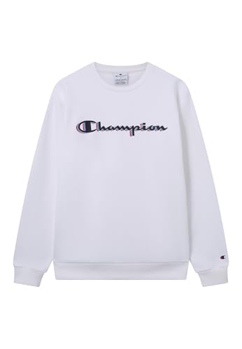 Champion Herren Legacy Man-Big Logo Sweatshirt, Weiß (Ww001), XS von Champion