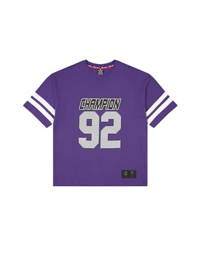 Champion Herren Legacy Modern Sport (220367) -Stretch Jersey T-Shape Ss Crewneck T-Shirt, lila (VS025), M von Champion