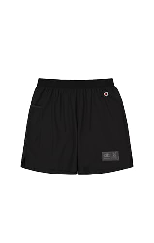 Champion Herren Legacy Modern Sport (220387) -Quick-Dry Bi-Stretch Polywoven (120gr) 7" Shorts, Schwarz (KK001), S von Champion