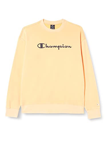 Champion Herren Legacy Old School Logo Rundhalsausschnitt Sweatshirt, Orange, S von Champion